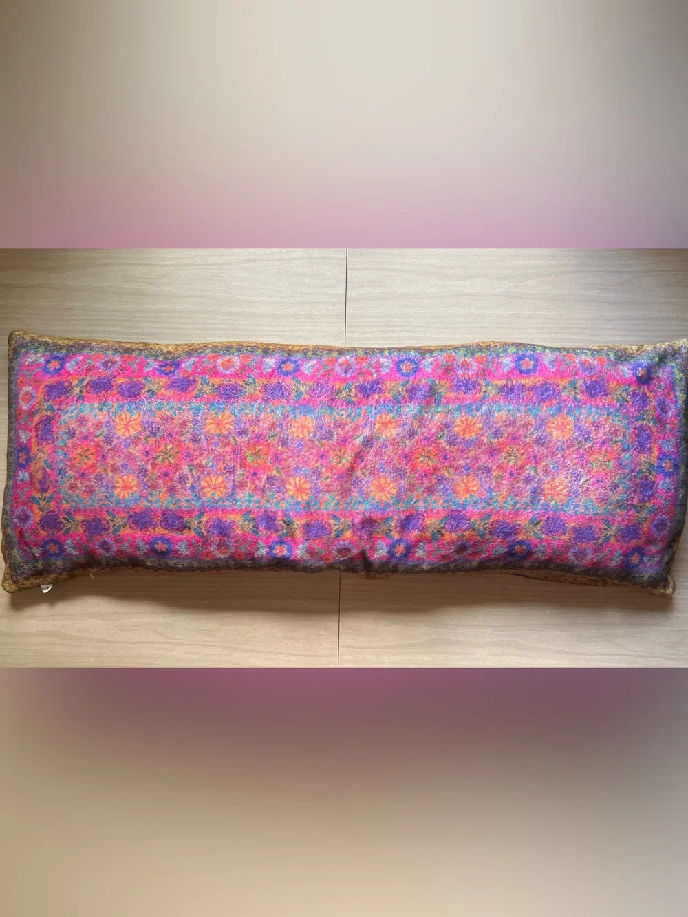 Natural Life Colorful Floral Boho Body Pillow